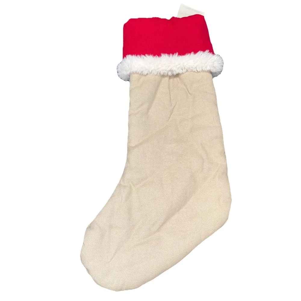 Pottery Barn Kids Woodlands Christmas Stocking- Teddy And Train